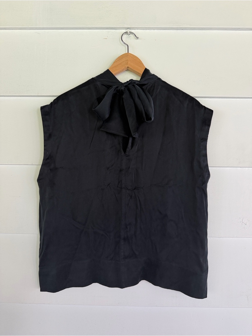 Everlane The Clean Silk Neck Tie Blouse - Picture 1 of 6